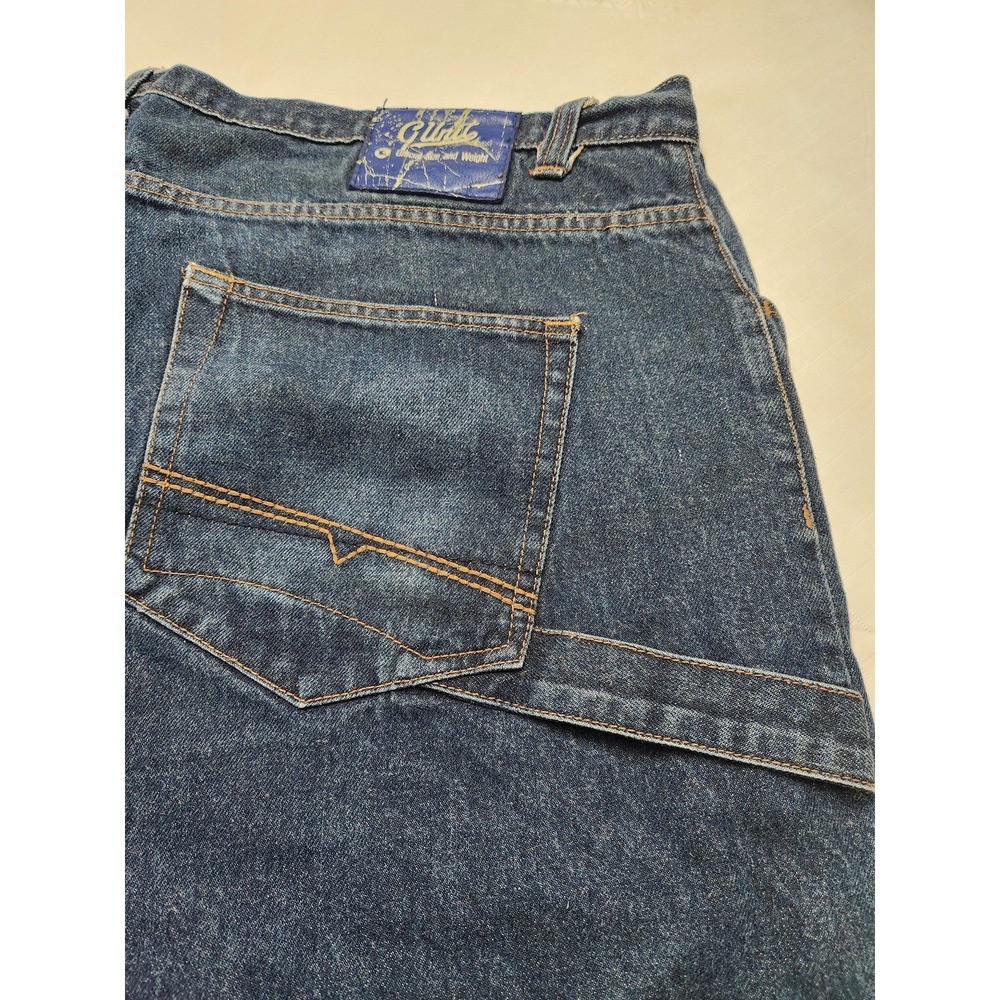 Vintage G-Unit Shorts Mens 42 Blue Denim Carpenter Baggy Y2K Hip Hop Jeans 00s - Picture 12 of 13
